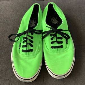 Neon green Vans size 11.5